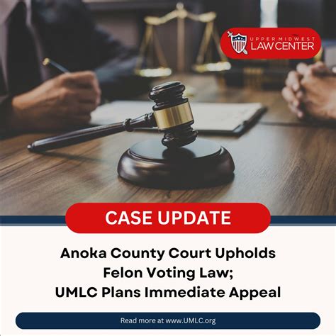 🚨 Legal Update 🚨 Anoka County Court's decision on the felon voting law ...