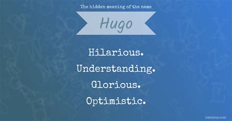 The hidden meaning of the name Hugo | Namious