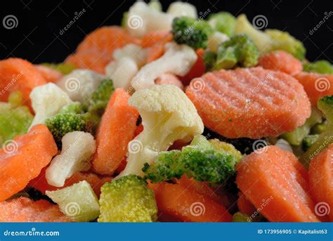 Frozen Set of Chopped Vegetables with Broccoli, Cauliflower, Carrots ...