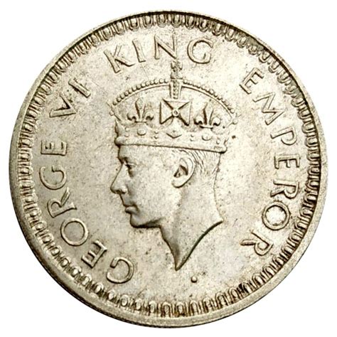 George Vl 1945 Half Rupee Lahore Mint : Amazon.in: Toys & Games
