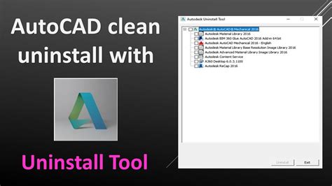 Image result for How to Use Autodesk Uninstall Tool