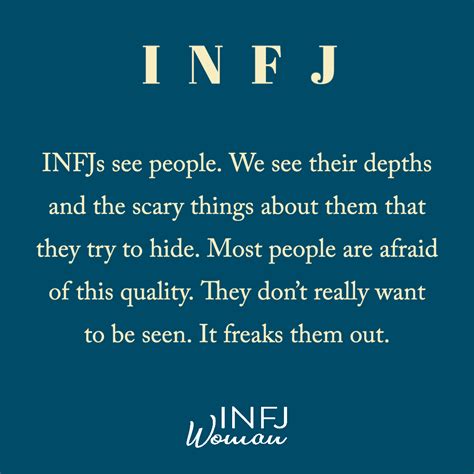 INFJs see people | Infj personality, Infj psychology, Infj personality type