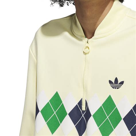 adidas Golf Originals Argyle Printed 1/4 Zip - Almost Yellow - JE8273 ...