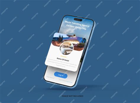 Phone 14 pro isometric mockup design of mobile app screens with ...