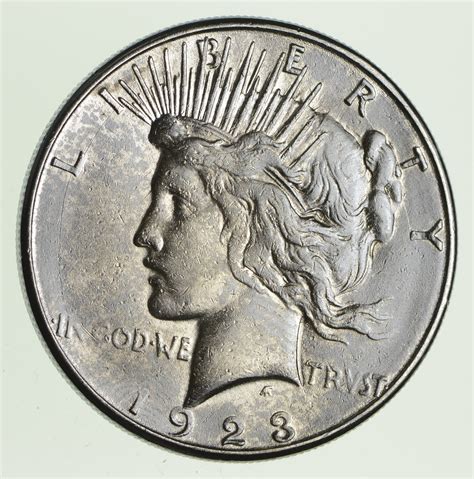 1923-S Peace Silver Dollar - San Francisco Minted - 90% Silver ...