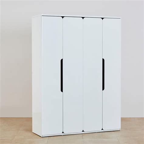 Buy Polaris 4-Door Wardrobe - White from Home Centre at just INR 49997.0