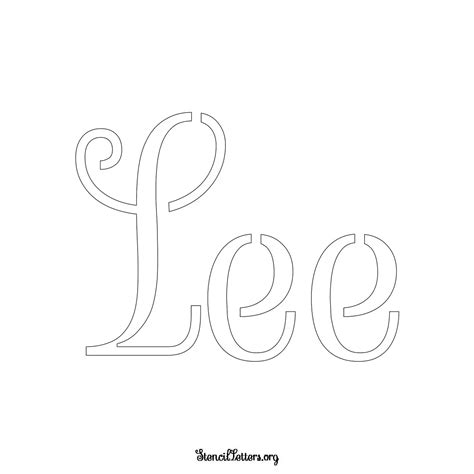 Free Printable Family Name Lettering Stencils in 5 Unique Alphabet ...