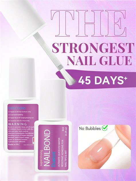 8ml Cola forte para unhas em bastão para unhas postiças, Aplicação ...