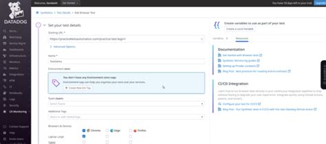 Image result for Browser Test vs API Test in Datadog