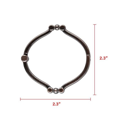 Utopia Alley Oil Rubbed Bronze Zinc Single Shower Curtain Rings (12 ...