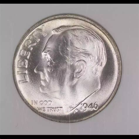 1946-S Dimes Roosevelt NGC MS-66 FT - Hertel's Coins Inc.