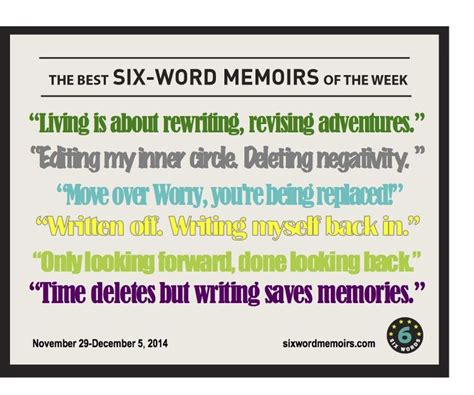 "Written Off. Writing Myself Back In."—Best Six-Word Memoirs of the ...