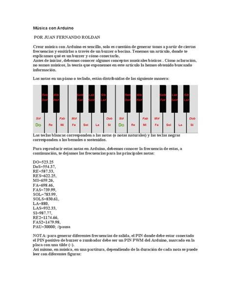 Image result for Arduino Codigo Nota Musical
