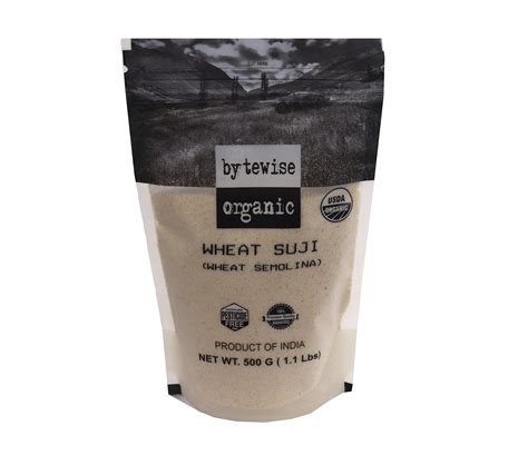 Bytewise Organic Suji / Rawa / Durum Wheat / Semolina, 500 Gm : Amazon ...