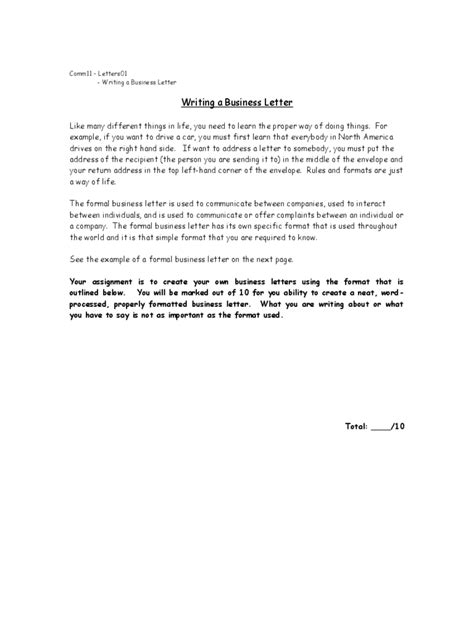 Business Letter Example PDF 的图像结果