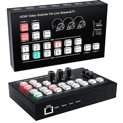 4K 4 Channels HDMI Video switcher for Live Streaming Support HD ...