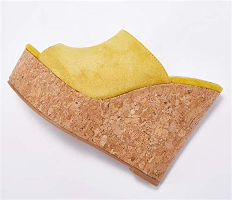 Buy Syktkmx Womens Platform Wedge Slides Sandals Backless Peep Toe Slip ...