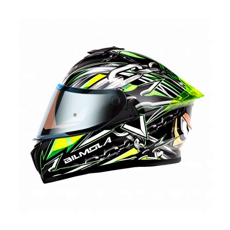 Bilmola Nex Ninja Gloss Black Green Helmet– Moto Central