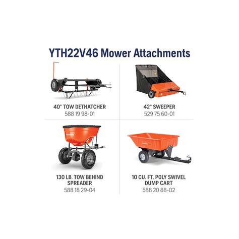 Husqvarna YTH22V46 46-in 22-HP V-twin Gas Riding Lawn Mower 960450061 ...