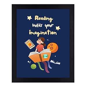 Interio Crafts Framed Poster for Readers, Quote Poster for Library and ...