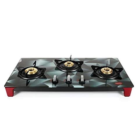 Buy Pigeon by Stovekraft Infinity Stealth Glass Top 3 Burner Gas Stove ...