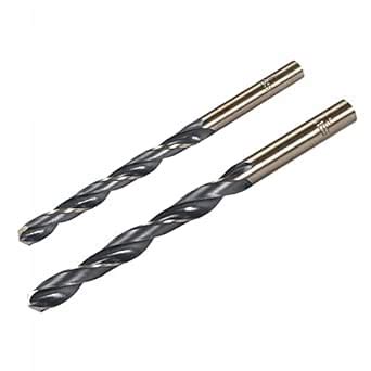 uxcell Drill Bits Set 7mm 9mm, Titanium Nitride Coated High Speed Steel ...