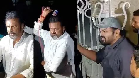 Manchu family feud: Actor Mohan Babu caught on camera attacking ...