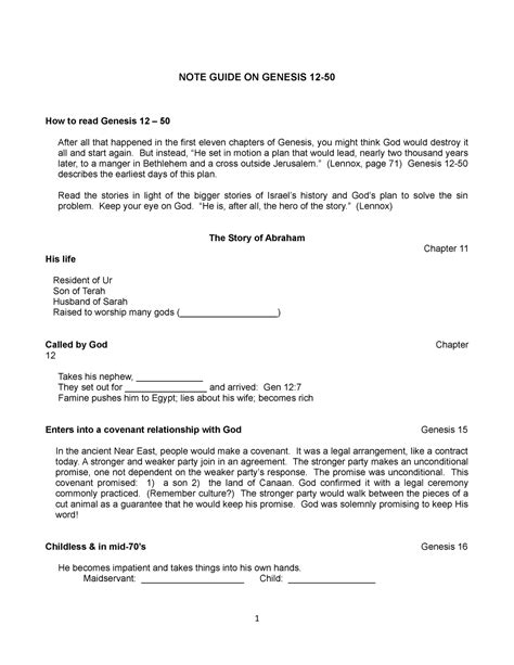 Genesis Lesson 12 的图像结果