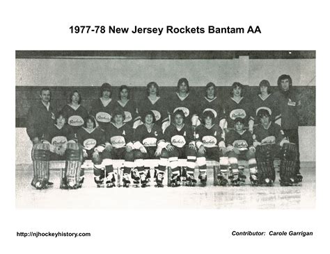 1977-78 New Jersey Rockets Bantam AA | NJ Hockey History | https ...