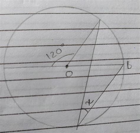 if 0 is the centre of the circle find the value of x in the following ...