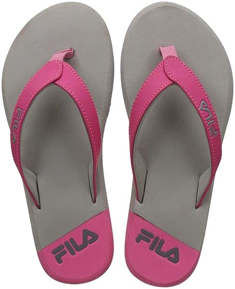 Buy Fila Women's Coast W Gry/Pnk Sdw Flip-Flops-7 UK/India (41 EU ...