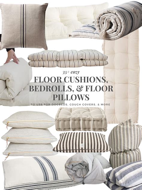 35+ Cozy Cottage Floor Cushions, Bedrolls, & Dog Beds - Liz Marie Blog