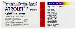 Atrolet F Tablet 10: Uses, Side Effects, Price & Substitutes