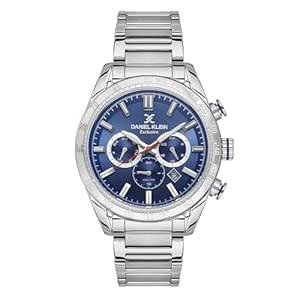 Buy DANIEL KLEIN Stainless Steel Analogue Blue Dial Men's Watch-DK.1. ...
