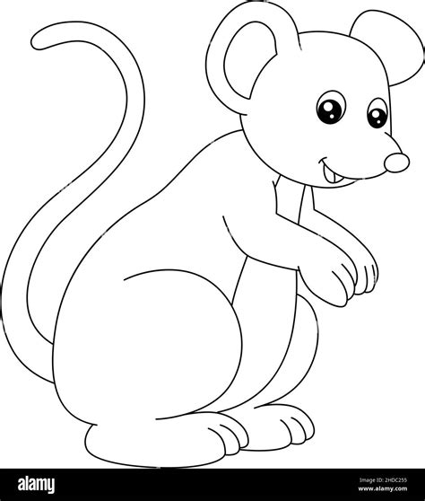 Cute Mouse Coloring Page