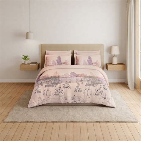 Buy SPACES Essentials Premium Cotton 180TC Printed 3Pcs Super King ...