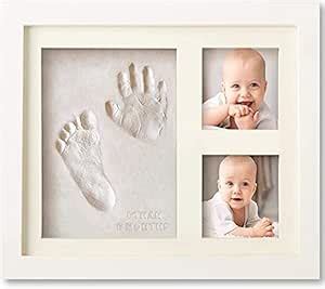 Mumoo Bear Handprint and Footprint Plaster kit Set Photo Frame : Amazon ...