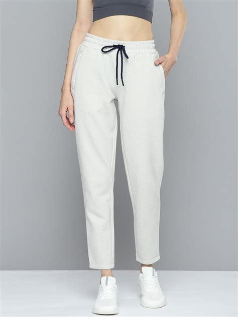 Alcis Women Cream-coloured Solid Track Pant WTPJA213211-XS