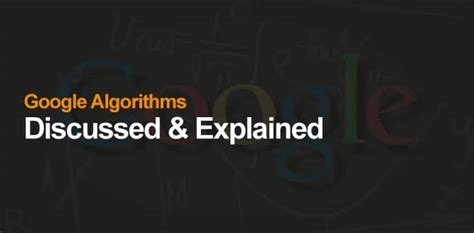 Image result for Google Algorithms Explained