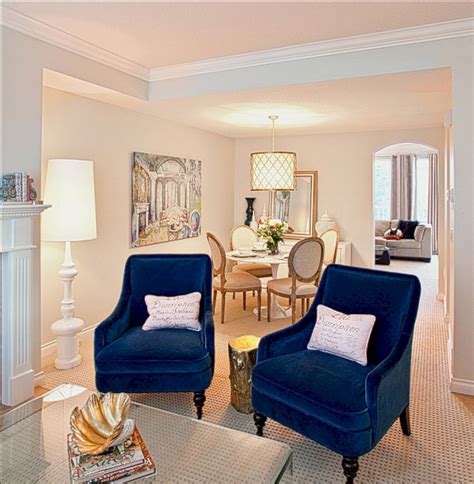 blue chair living room