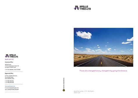 Sustainability Report: Apollo Tyres FY23 Overview and Goals - Studocu