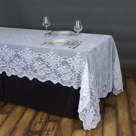 Discounted Floral Lace Table Decorations and Chair Decorations are available at Tablecloths ...