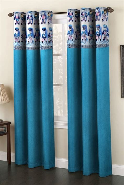 Buy Homefab India 1 Piece Tabla Design Eyelet Window Curtain - 5 Feet ...