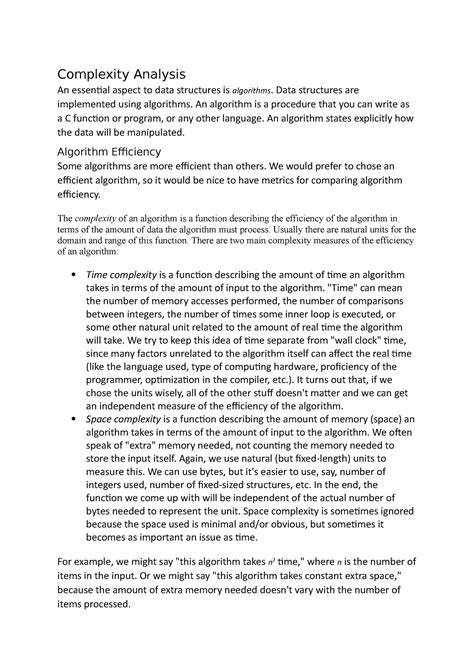 Image result for Analysing Algorithm Complexity