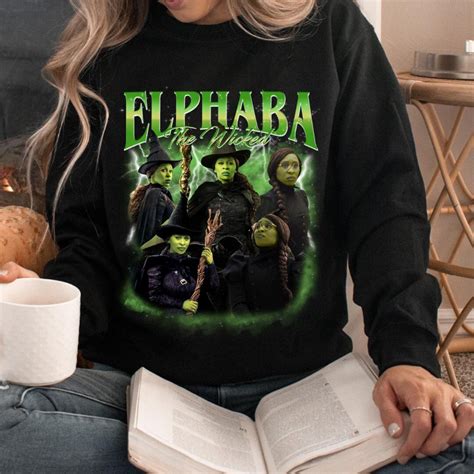Elphaba Wicked Long Sleeve,wicked Elphaba Sweater,elphaba Fan,elphaba ...
