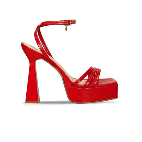 Sandalias Para Mujer Bata Red Label Negro Haley, Rojo, 761501XX | Bata