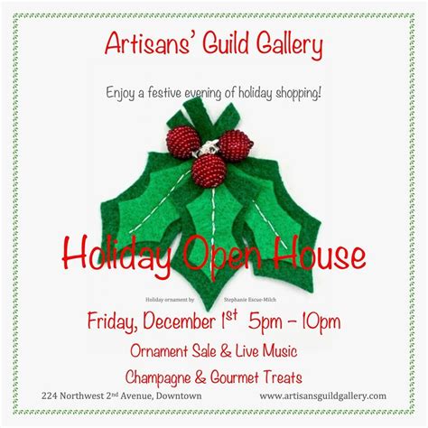 Holiday Open House - Ornament Sale on the Porch, Artisans' Guild ...