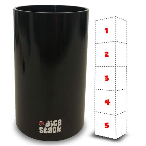 Buy Dice Stacking Cup Only - Professional Straight Cups Black ...