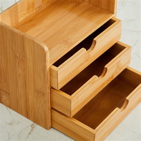 Buy Regan Bamboo 4-Tier Mini Desk Organiser from Home Centre at just ...