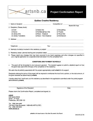 Fillable Online project write up on online project confirmation form ...